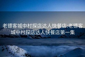 老鏢客城中村探店達人快餐店:老鏢客城中村探店達人快餐店第一集