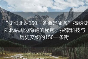 “沈陽(yáng)北站150一條街是哪條”揭秘沈陽(yáng)北站周邊隱藏的秘密，探索科技與歷史交織的150一條街