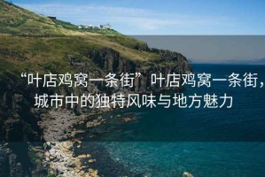 “葉店雞窩一條街”葉店雞窩一條街，城市中的獨特風味與地方魅力