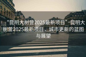 “昆明大樹營(yíng)2025最新項(xiàng)目”昆明大樹營(yíng)2025最新項(xiàng)目，城市更新的藍(lán)圖與展望