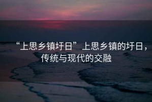 “上思鄉(xiāng)鎮(zhèn)圩日”上思鄉(xiāng)鎮(zhèn)的圩日，傳統(tǒng)與現(xiàn)代的交融