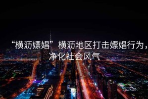 “橫瀝嫖娼”橫瀝地區(qū)打擊嫖娼行為，凈化社會(huì)風(fēng)氣