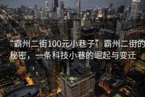 “霸州二街100元小巷子”霸州二街的秘密，一條科技小巷的崛起與變遷