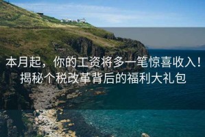 本月起，你的工資將多一筆驚喜收入！揭秘個(gè)稅改革背后的福利大禮包