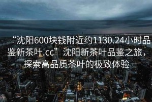 “沈陽600塊錢附近約1130.24小時品鑒新茶葉.cc”沈陽新茶葉品鑒之旅，探索高品質(zhì)茶葉的極致體驗