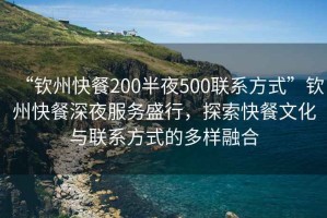 “欽州快餐200半夜500聯(lián)系方式”欽州快餐深夜服務(wù)盛行，探索快餐文化與聯(lián)系方式的多樣融合