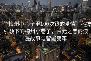 “梅州小巷子里100塊錢的愛情”科技引領(lǐng)下的梅州小巷子，百元之戀的浪漫故事與智能變革