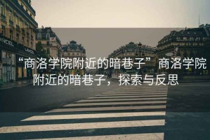 “商洛學院附近的暗巷子”商洛學院附近的暗巷子，探索與反思