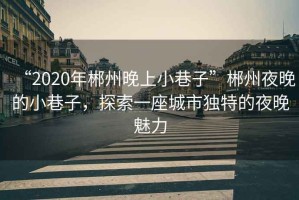 “2020年郴州晚上小巷子”郴州夜晚的小巷子，探索一座城市獨(dú)特的夜晚魅力