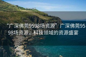 “廣深佛莞9598場(chǎng)資源”廣深佛莞9598場(chǎng)資源，科技領(lǐng)域的資源盛宴