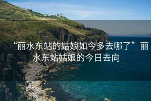 “麗水東站的姑娘如今多去哪了”麗水東站姑娘的今日去向