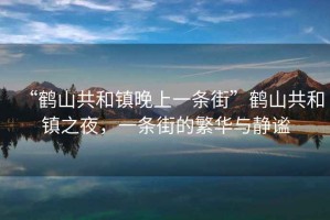 “鶴山共和鎮(zhèn)晚上一條街”鶴山共和鎮(zhèn)之夜，一條街的繁華與靜謐