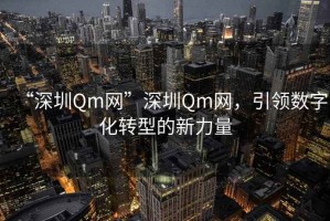 “深圳Qm網(wǎng)”深圳Qm網(wǎng)，引領(lǐng)數(shù)字化轉(zhuǎn)型的新力量