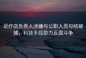 足療店負(fù)責(zé)人涉嫌與公職人員勾結(jié)被捕，科技手段助力反腐斗爭