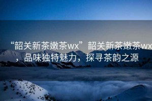 “韶關(guān)新茶嫩茶wx”韶關(guān)新茶嫩茶wx，品味獨特魅力，探尋茶韻之源