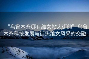“烏魯木齊哪有維女站大街的”烏魯木齊科技發(fā)展與街頭維女風采的交融