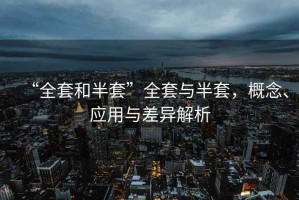 “全套和半套”全套與半套，概念、應用與差異解析