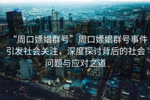 “周口嫖娼群號”周口嫖娼群號事件引發(fā)社會關注，深度探討背后的社會問題與應對之道