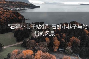 “石獅小巷子站街”石獅小巷子與站街的風(fēng)景
