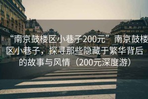 “南京鼓樓區(qū)小巷子200元”南京鼓樓區(qū)小巷子，探尋那些隱藏于繁華背后的故事與風情（200元深度游）