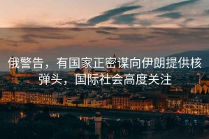 俄警告，有國家正密謀向伊朗提供核彈頭，國際社會高度關(guān)注