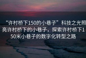 “許村橋下150的小巷子”科技之光照亮許村橋下的小巷子，探索許村橋下150米小巷子的數(shù)字化轉(zhuǎn)型之路