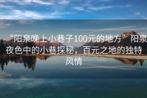 “陽泉晚上小巷子100元的地方”陽泉夜色中的小巷探秘，百元之地的獨(dú)特風(fēng)情