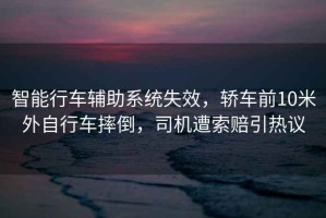 智能行車輔助系統(tǒng)失效，轎車前10米外自行車摔倒，司機遭索賠引熱議