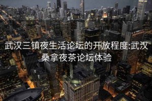 武漢三鎮(zhèn)夜生活論壇的開放程度:武漢桑拿夜茶論壇體驗