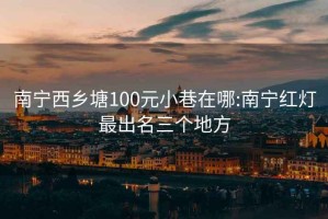 南寧西鄉(xiāng)塘100元小巷在哪:南寧紅燈最出名三個(gè)地方