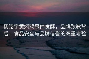 楊銘宇黃燜雞事件發(fā)酵，品牌致歉背后，食品安全與品牌信譽(yù)的雙重考驗(yàn)