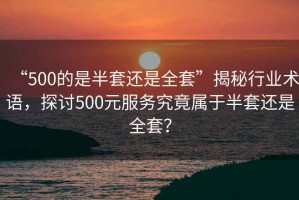 “500的是半套還是全套”揭秘行業(yè)術(shù)語，探討500元服務(wù)究竟屬于半套還是全套？