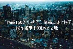“臨高150的小巷子”臨高150小巷子，探尋城市中的隱秘之地