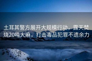 土耳其警方展開大規(guī)模行動(dòng)，露天焚燒20噸大麻，打擊毒品犯罪不遺余力