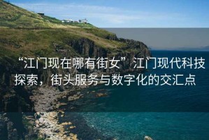 “江門現(xiàn)在哪有街女”江門現(xiàn)代科技探索，街頭服務與數(shù)字化的交匯點