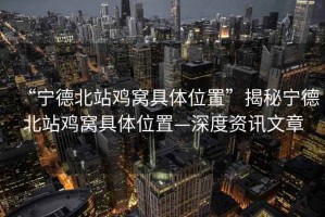 “寧德北站雞窩具體位置”揭秘寧德北站雞窩具體位置—深度資訊文章
