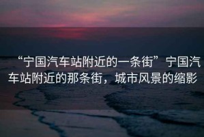 “寧國汽車站附近的一條街”寧國汽車站附近的那條街，城市風景的縮影