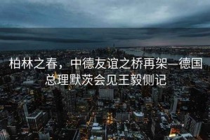 柏林之春，中德友誼之橋再架—德國(guó)總理默茨會(huì)見王毅側(cè)記