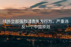 俄外交部強(qiáng)烈譴責(zé)美方行為，嚴(yán)重違反一個(gè)中國原則