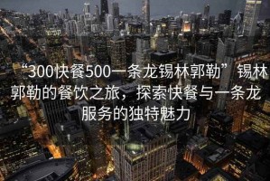“300快餐500一條龍錫林郭勒”錫林郭勒的餐飲之旅，探索快餐與一條龍服務(wù)的獨(dú)特魅力