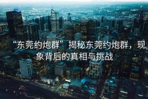 “東莞約炮群”揭秘東莞約炮群，現(xiàn)象背后的真相與挑戰(zhàn)