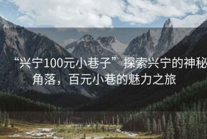 “興寧100元小巷子”探索興寧的神秘角落，百元小巷的魅力之旅