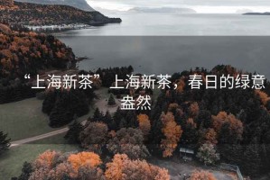 “上海新茶”上海新茶，春日的綠意盎然