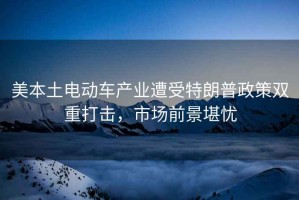 美本土電動車產(chǎn)業(yè)遭受特朗普政策雙重打擊，市場前景堪憂