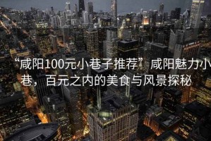 “咸陽100元小巷子推薦”咸陽魅力小巷，百元之內(nèi)的美食與風景探秘
