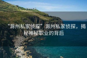 “滁州私家偵探”滁州私家偵探，揭秘神秘職業(yè)的背后
