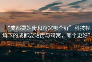 “成都耍站街和雞窩哪個(gè)好”科技視角下的成都耍站街與雞窩，哪個(gè)更好？