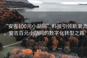 “安吉100元小胡同”科技引領(lǐng)新潮流，安吉百元小胡同的數(shù)字化轉(zhuǎn)型之路