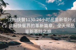 “沈陽快餐1130.24小時品鑒新茶葉.cc”沈陽快餐界的革新篇章，全天候品鑒新茶葉之旅