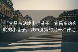 “宜昌東站晚上小巷子”宜昌東站夜晚的小巷子，城市脈搏的另一種律動(dòng)
